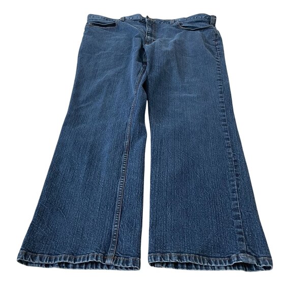 Duluth Trading Flex Weekender Jeans Men's Size 42x30 Trim Fit Denim - Picture 1 of 6